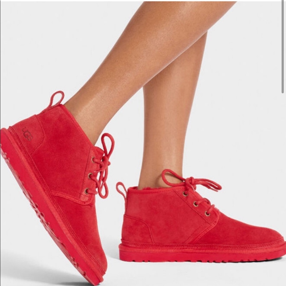 UGG Neumel Samba Red Suede RED WOMENS SIZE 8 US    0359